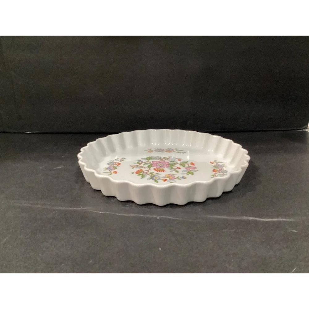 Dolphin Le Jardin Style Japanese Quiche Tart Pie Dish, 10